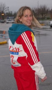 torchnancy Wearing uniform as spectator at 2010 Olympics