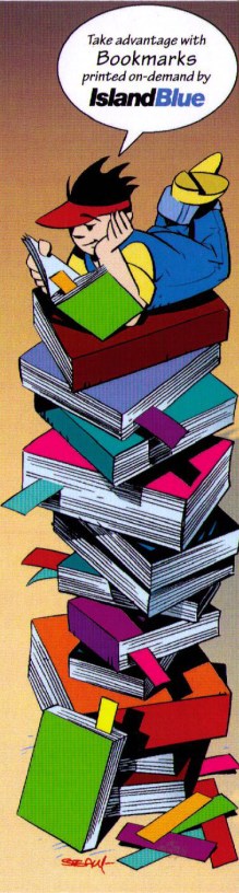 Island Blue book mark